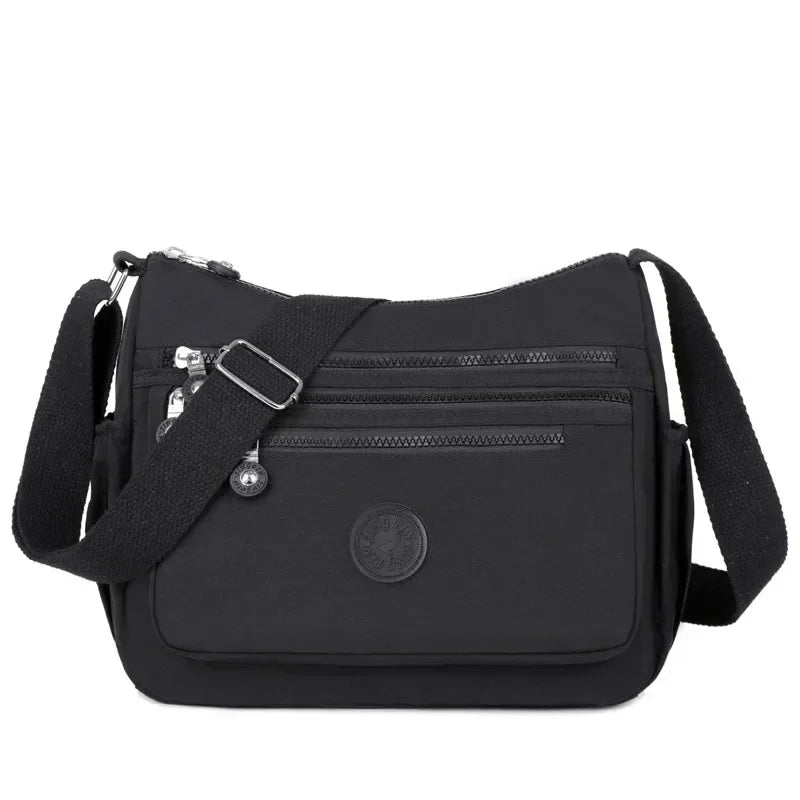 Women's Messenger Large Capacity Shoulder Bag Polyester Fashion Cosmetic Bag Simple and Versatile Handbag Crossbody Bag Purses