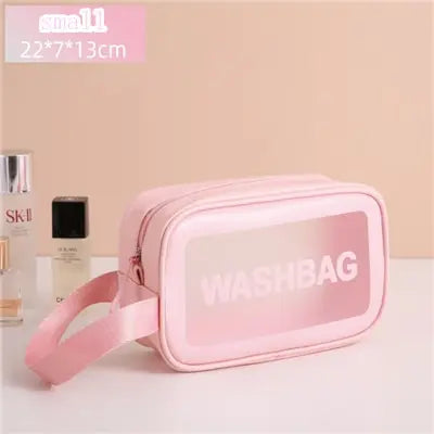 Portable Travel Wash Bag Female Transparent Waterproof Makeup Storage Pouch Large Capacity Cosmetic Organizer Beauty Women Case