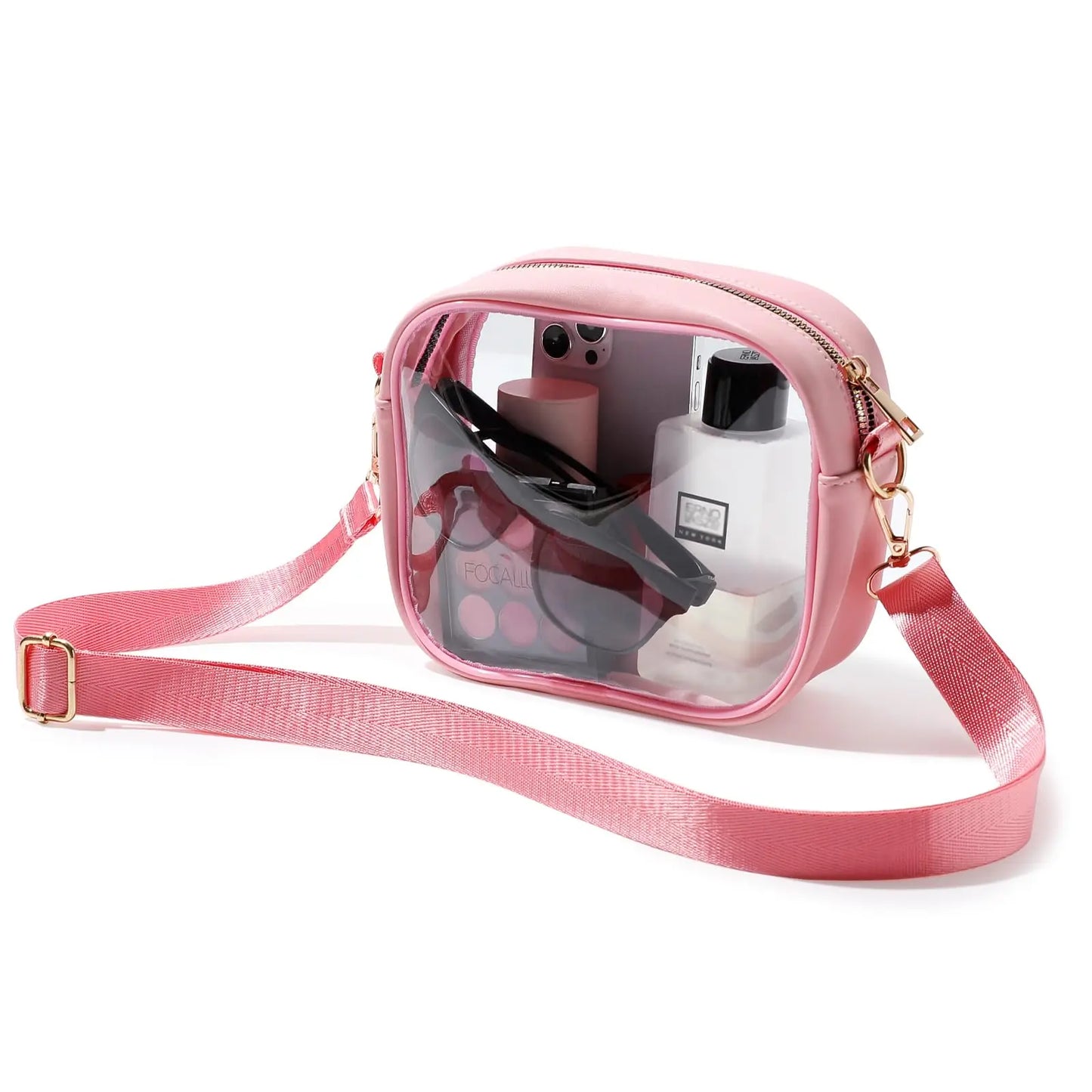 Clear Stadium Crossbody Bag for Concerts and Sports Events