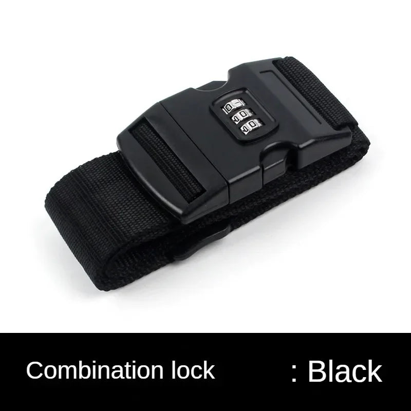 Anti-theft Travel Luggage Strap Adjustable Password Lock Packing Belt Baggage Secure Lock Luggage Bundling Suitcase Accessories