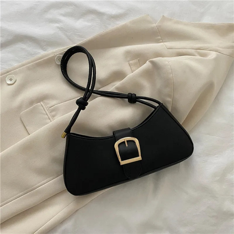 Women's Shoulder Bag Solid Color Popular Small Bag Trend Summer 2025 New Trendy Crossbody Bag Texture Shoulder Underarm Bag