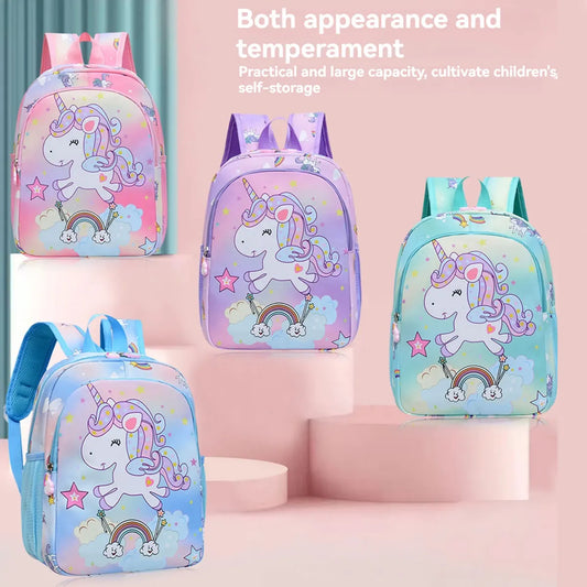 Unicorn Pattern Kids' Backpack for School and Everyday Use