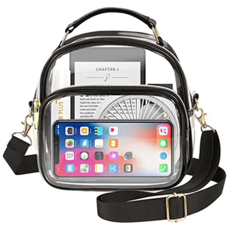 Clear PVC Stadium-Approved Women's Crossbody Bag