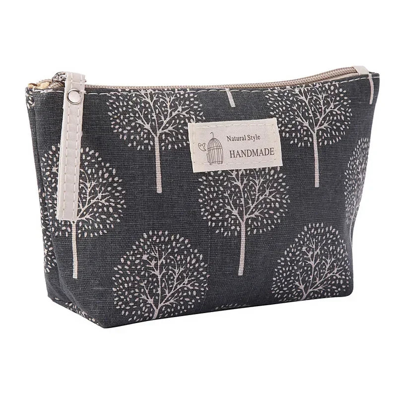 Women Travel Cosmetic Makeup Toiletry Bag Organizer Animal Print Cosmetic Bag Purse Lady Portable Make Up Bag Wash Bag Pouch Kit