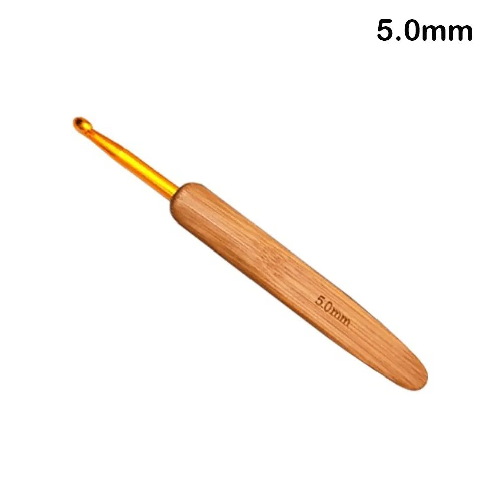 Bamboo Wooden Crochet Hooks Long Knitting Crochet Bamboo Handle Crochet Blanket Shawl Crocheting Hooks Yarn Weave Tools