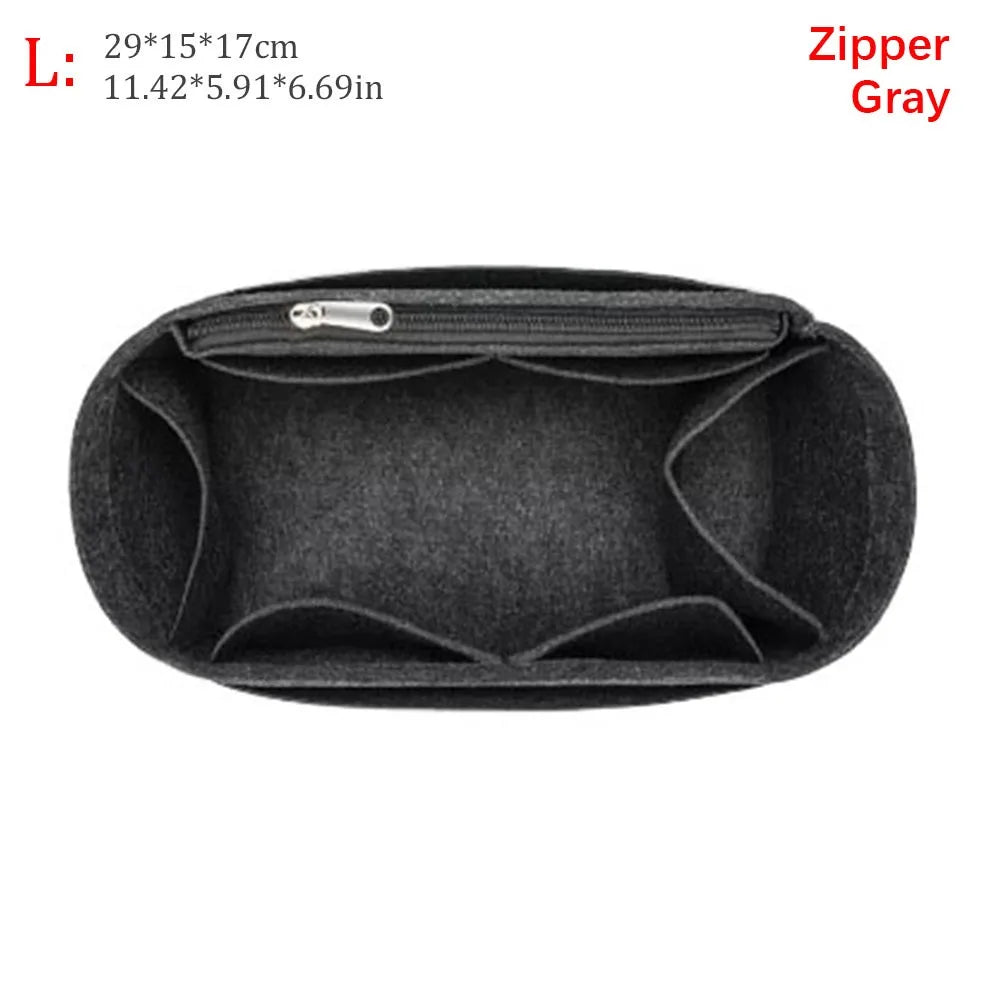 For Longchamp High-quality Felt Handbag Insert Bag Storage Bag Support Internal Bag Portable Organization Bag Organiser