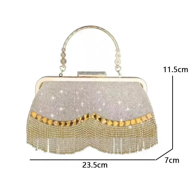 Hand for Wedding Party Banquet Diamond Clutch Bag Ladies Luxury Party Evening Bag Fashion Wedding Bridal Dress Bags Designer Bag