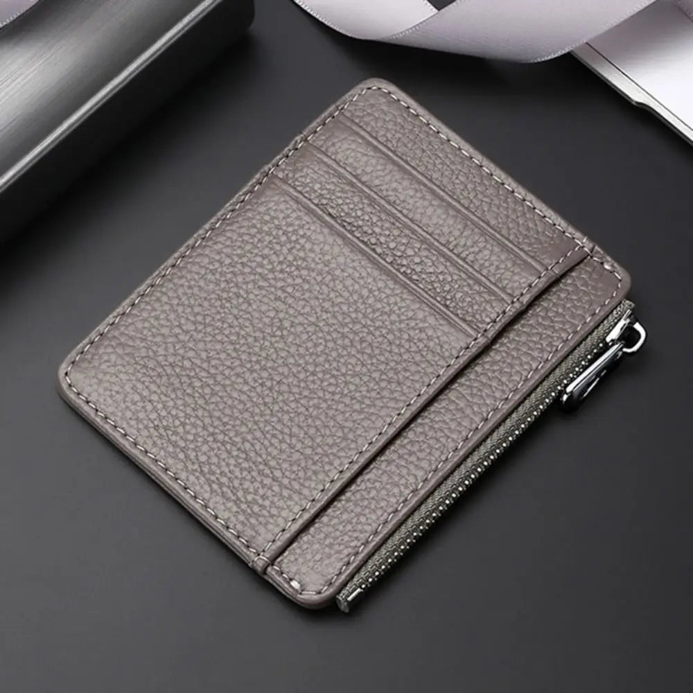 Leather Purses ID Card Holder Colorful Bank Credit Card Box Multi Slot Slim Card Case Wallet Women Men Business Card Cover