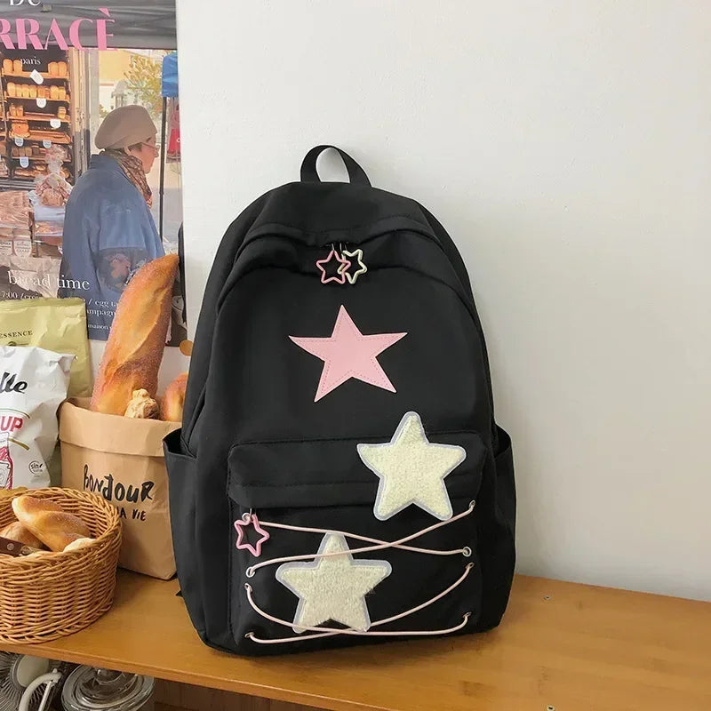 Kawaii Y2K Aesthetic High-Capacity Backpack for Students