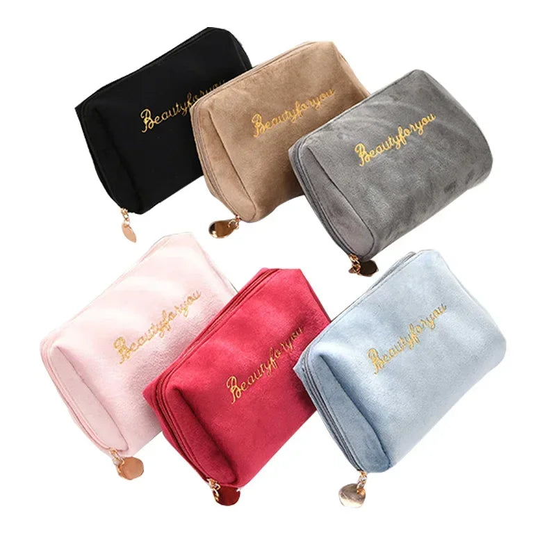 Velvet Portable Lipstick Bag Travel Makeup Pouch Storage Bags Cosmetic Bag Organizer Case