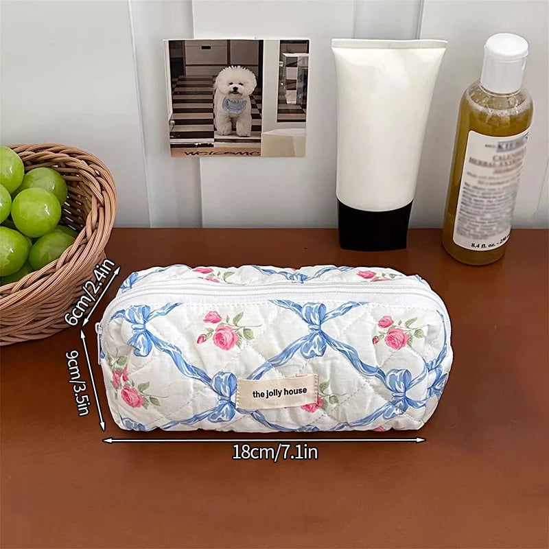 Portable Cosmetic Storage Bag Large Capacity Cosmetic Pouch Women Travel Makeup Case Female Zipper Organizer Handbag Pouch 파우치