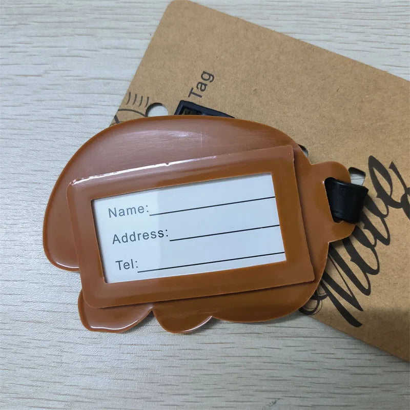 Hot On Sale Cute Capybara Luggage Tag Silica Gel Suitcase ID Addres Holder Women Men Baggage Boarding Tag Portable Label