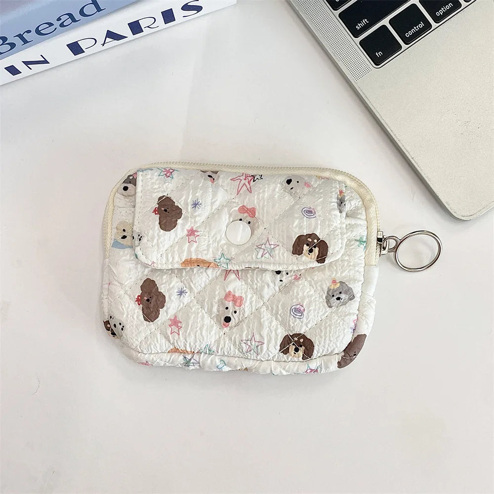 Cute Cartoon Multifunctional Coin Purse Kawaii Wallet Portable Coin Bag Key Earphone Coin Organizer Pouch Zipper Bag Kids Gift