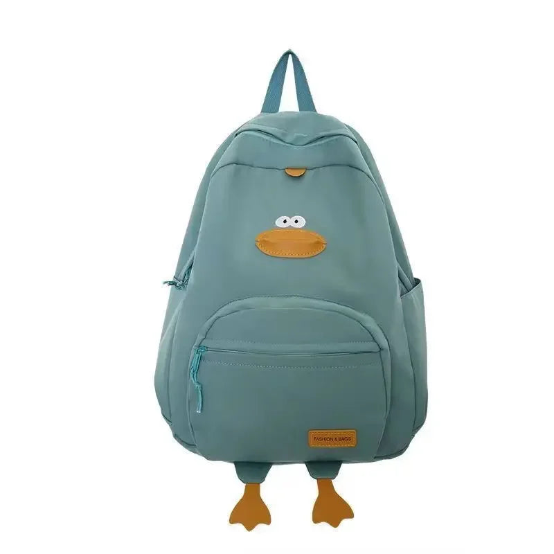 Cartoon Duck Backpack Cute Travel Bag College Student Versatile Girls' School Bag