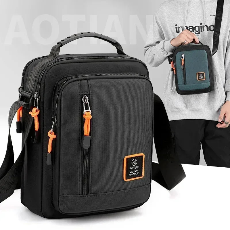 Men's Nylon Messenger Crossbody Bag - High Quality, Fashionable, Casual Shoulder Bag