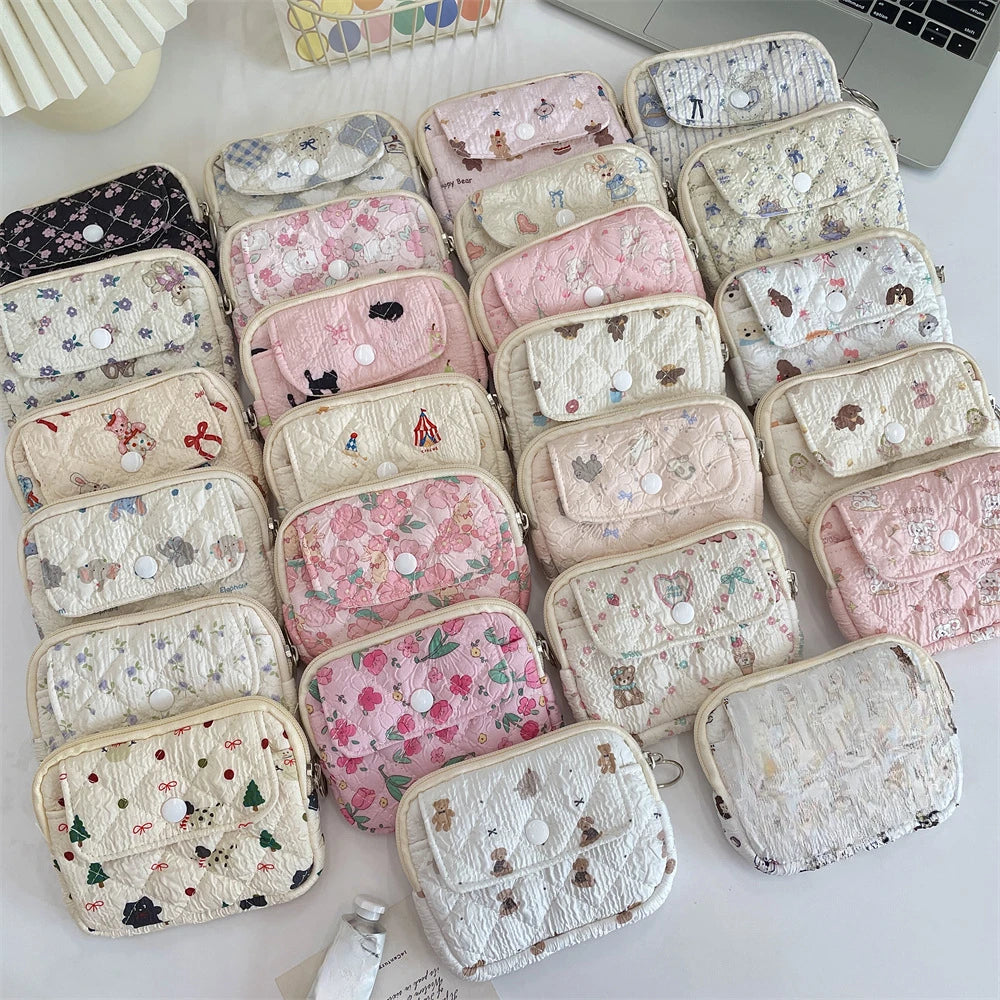 Cute Cartoon Multifunctional Coin Purse Kawaii Wallet Portable Coin Bag Key Earphone Coin Organizer Pouch Zipper Bag Kids Gift