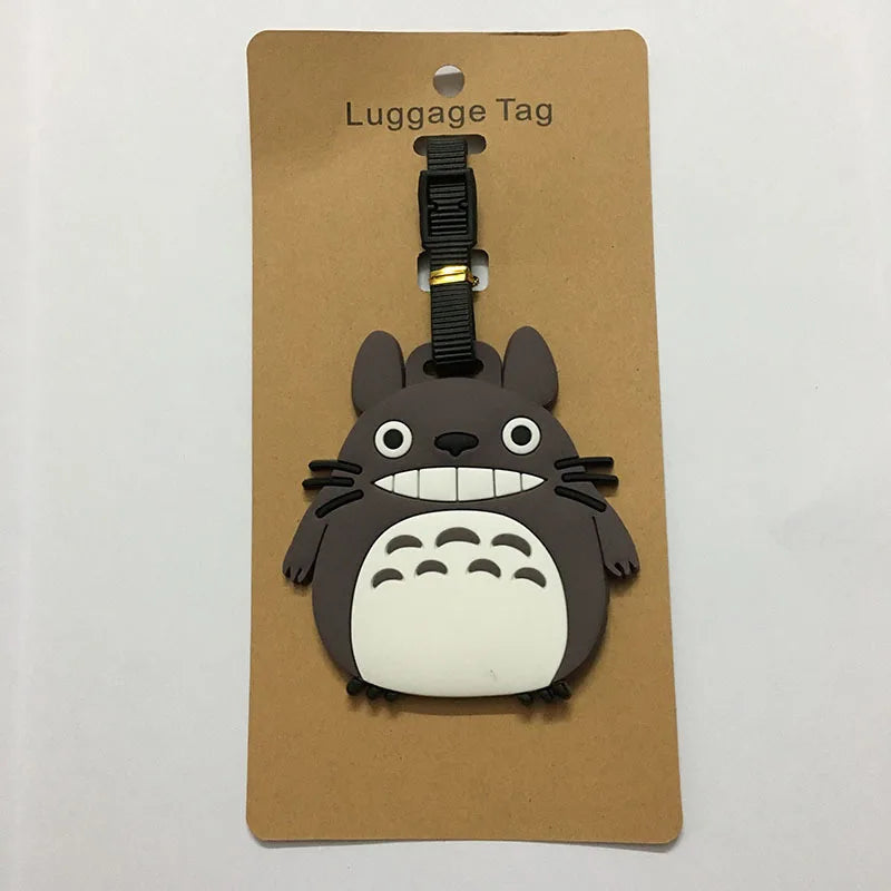 Cute Cartoon Animals Travel Accessories Luggage Tag Silica Gel Suitcase ID Addres Holder Baggage Boarding Tag Portable Label