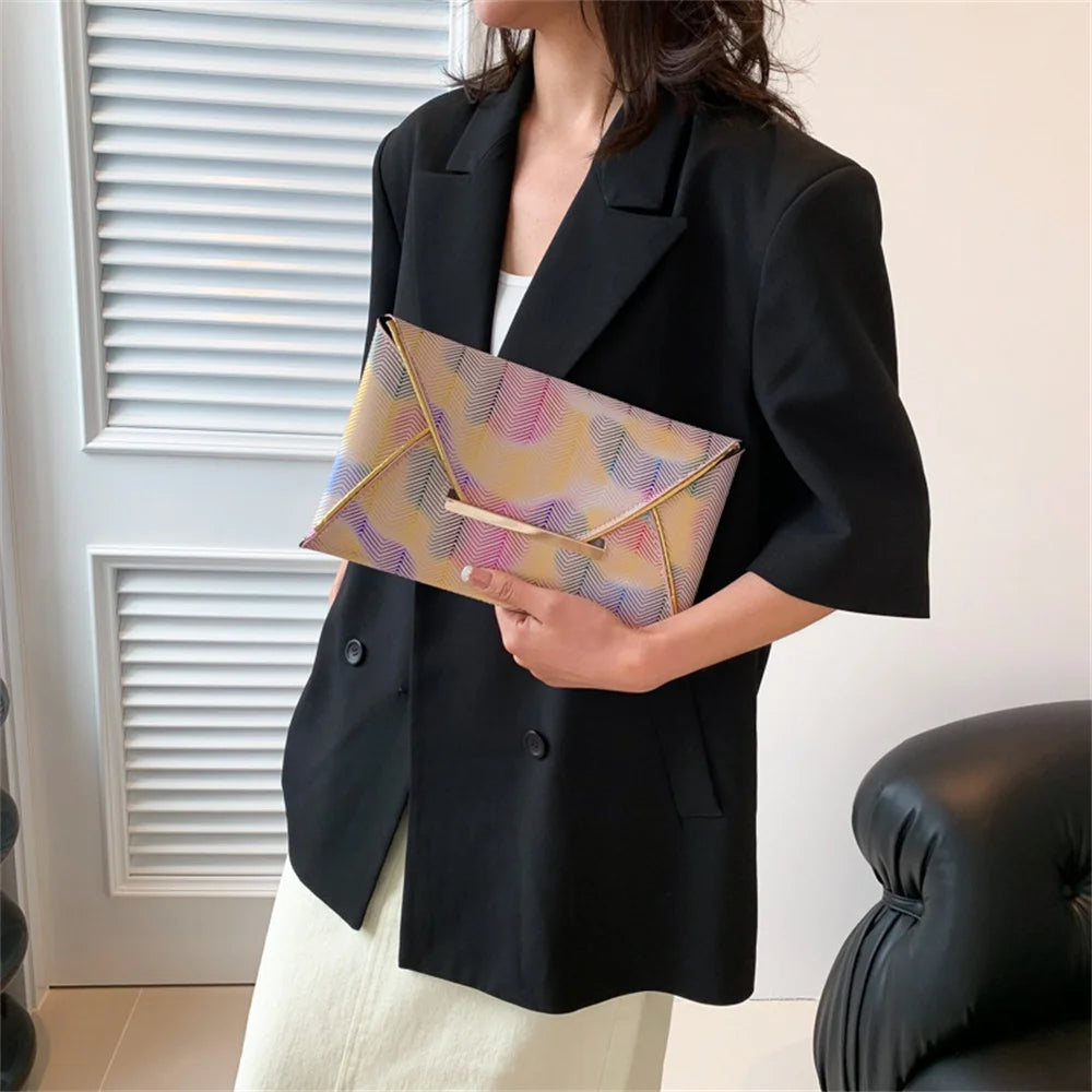 Women Dinner Bag PU Ladies Clutch Bags Fashion New Banquet Hand Bag Dress Evening Bag Luxury Phone Bags Colorful Envelope Purse