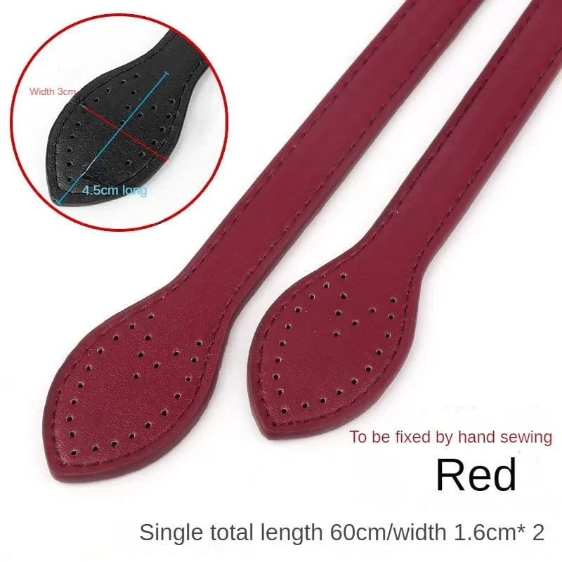 PU Leather Bag Handle Strap Replacement - 60cm, DIY Handbag Accessories