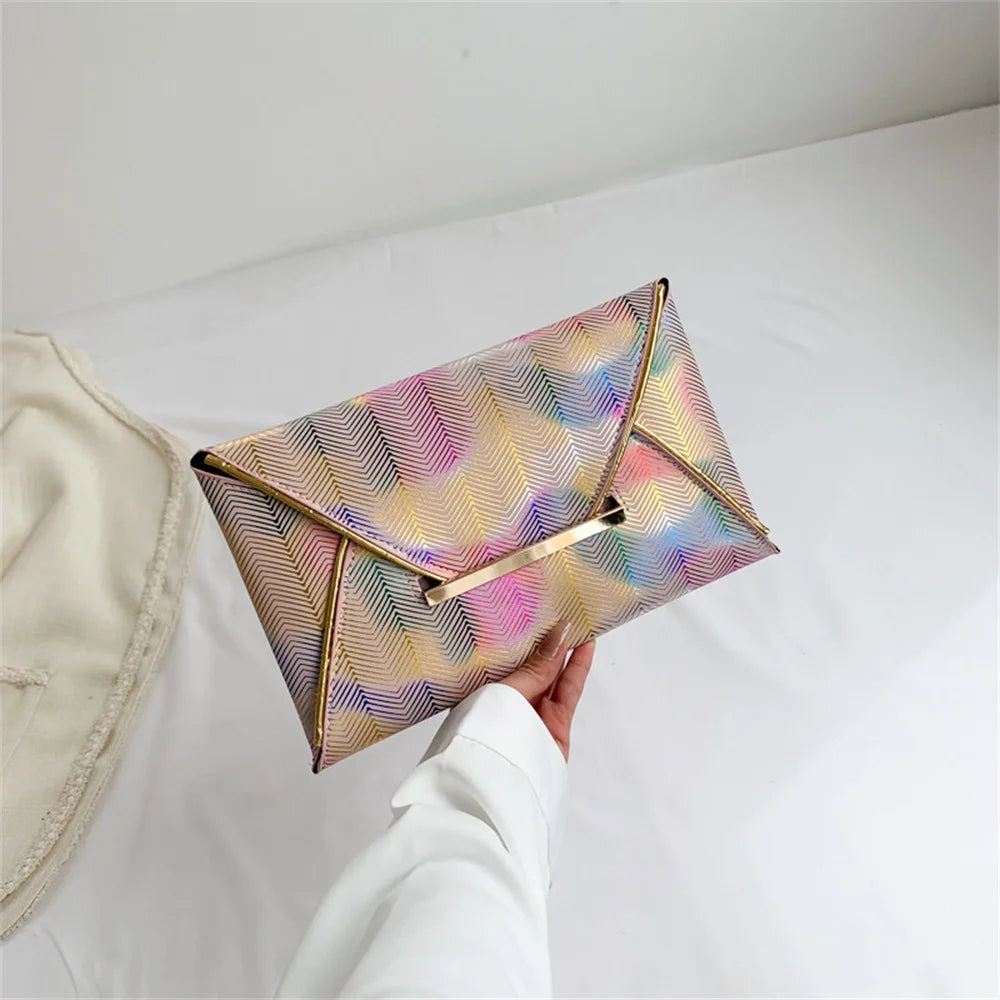 Women Dinner Bag PU Ladies Clutch Bags Fashion New Banquet Hand Bag Dress Evening Bag Luxury Phone Bags Colorful Envelope Purse