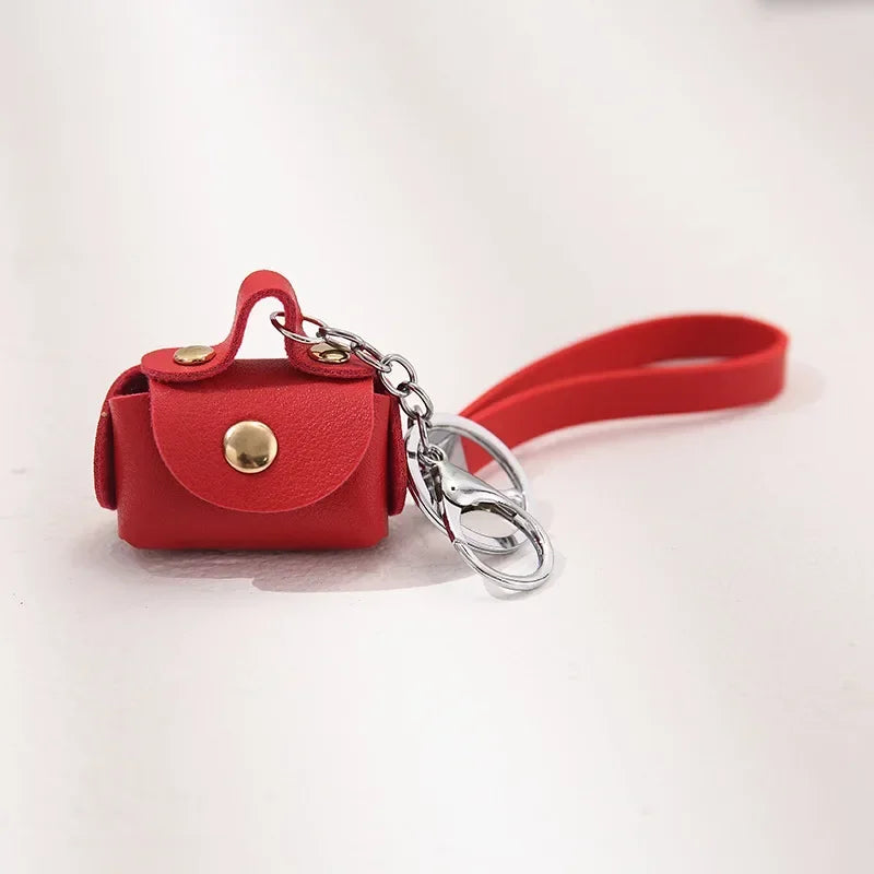 Cute Coin Purses Women's Bags Soft Leather Housekeeper Keychain Coin Wallet Pouch Mini Portable Storage Bag Small Earphone Box