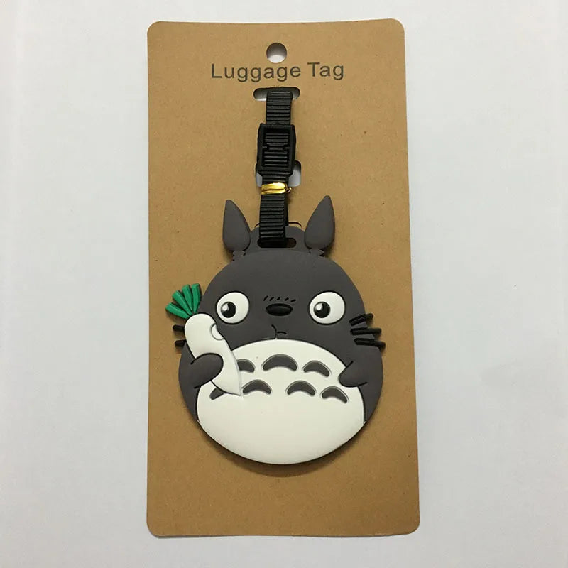 Cute Cartoon Animals Travel Accessories Luggage Tag Silica Gel Suitcase ID Addres Holder Baggage Boarding Tag Portable Label