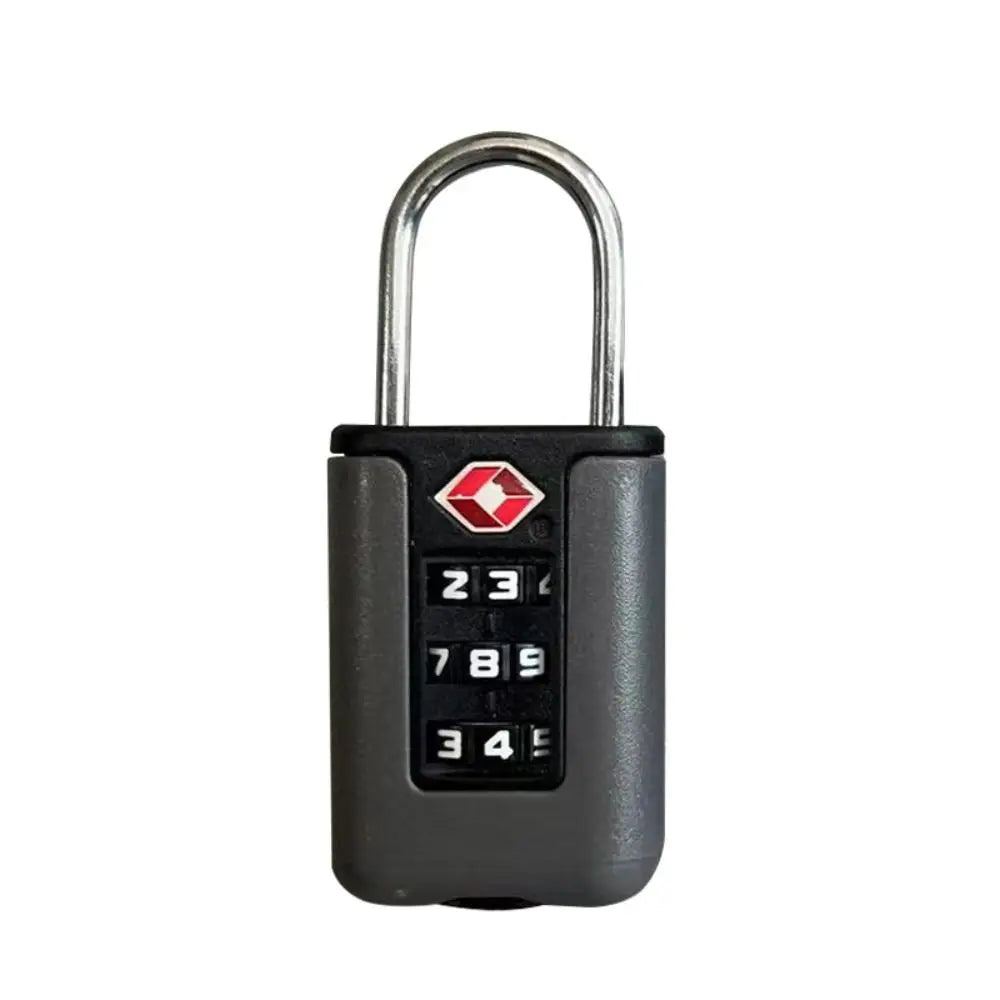 Anti-theft 3 Digit Combination Lock TSA Customs Password Lock Suitcase Luggage Coded Lock Cabinet Lock Contrast Color Padlock