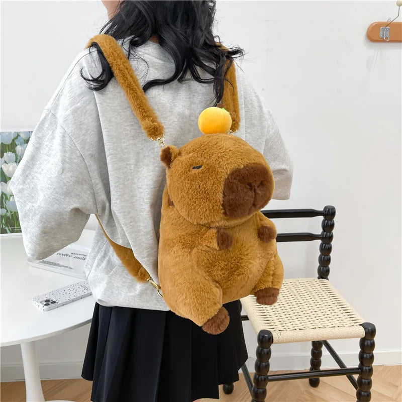 Capybara Kawaii Plush Backpack Mini Shoulder Bag Gift