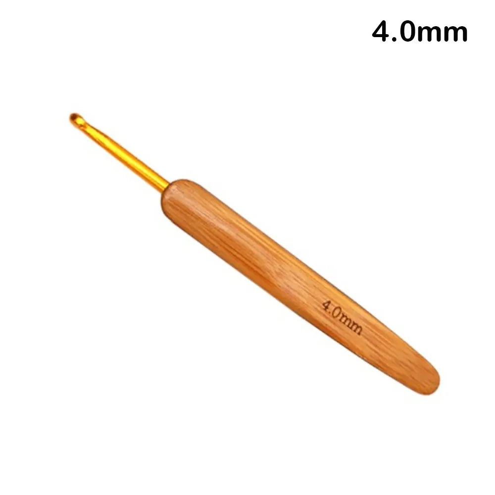 Bamboo Wooden Crochet Hooks Long Knitting Crochet Bamboo Handle Crochet Blanket Shawl Crocheting Hooks Yarn Weave Tools