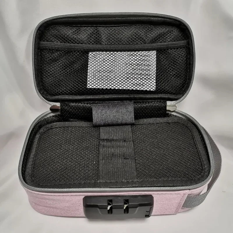 New Storage Bag with Combination Lock Portable Travel Organizer Case for Men/Women Lockable Makeup Box Beauty Toiletry Handbags