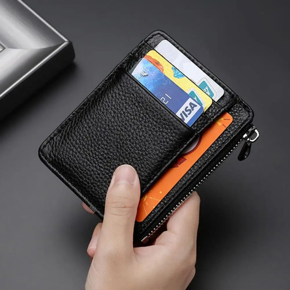 Leather Purses ID Card Holder Colorful Bank Credit Card Box Multi Slot Slim Card Case Wallet Women Men Business Card Cover