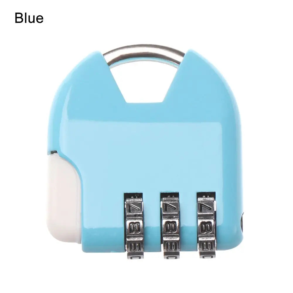 1pcs Gift Outdoor Travel Suitcase Gym Combination Code Locker Case Supply Padlock Security Tool Password Lock 3 Digit Dial