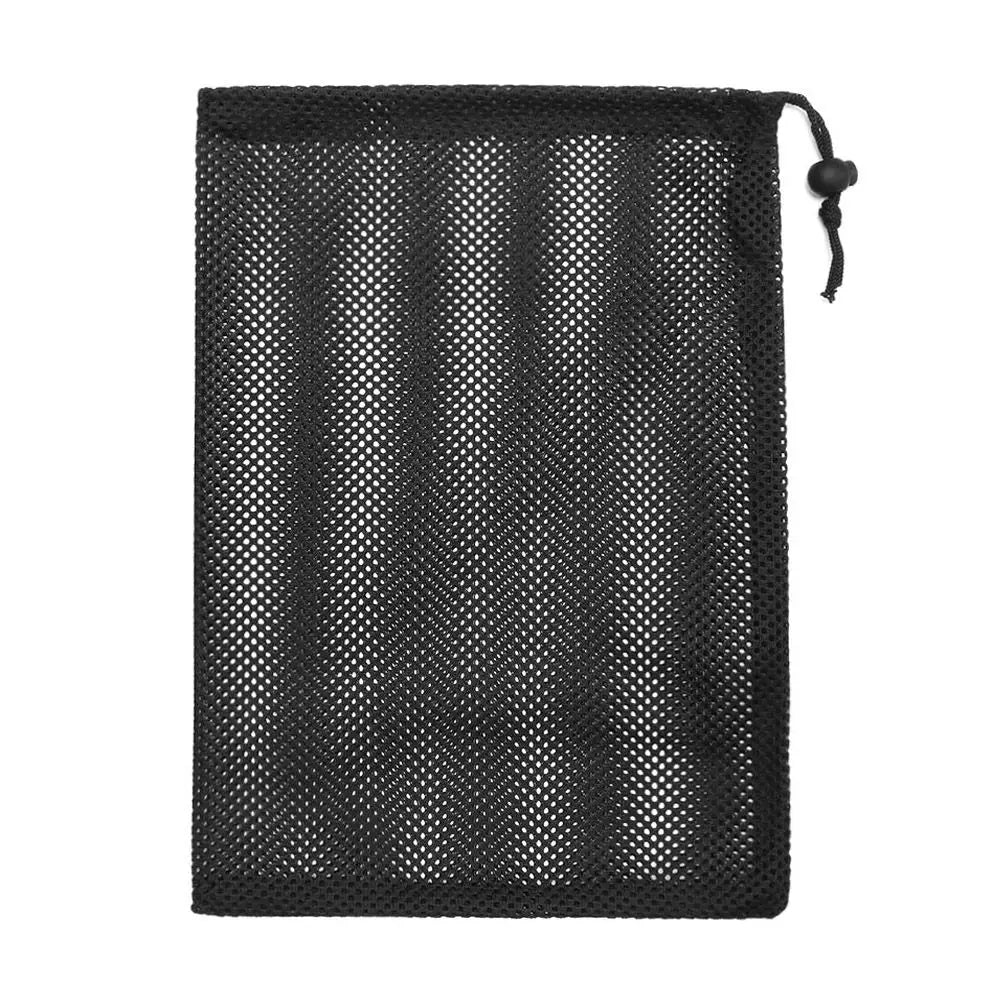 1PC Durable Nylon Mesh Drawstring Storage Pouch Bag Multi Purpose Home Travel Outdoor Activity Pouch Laundry Bag Stuff Sack