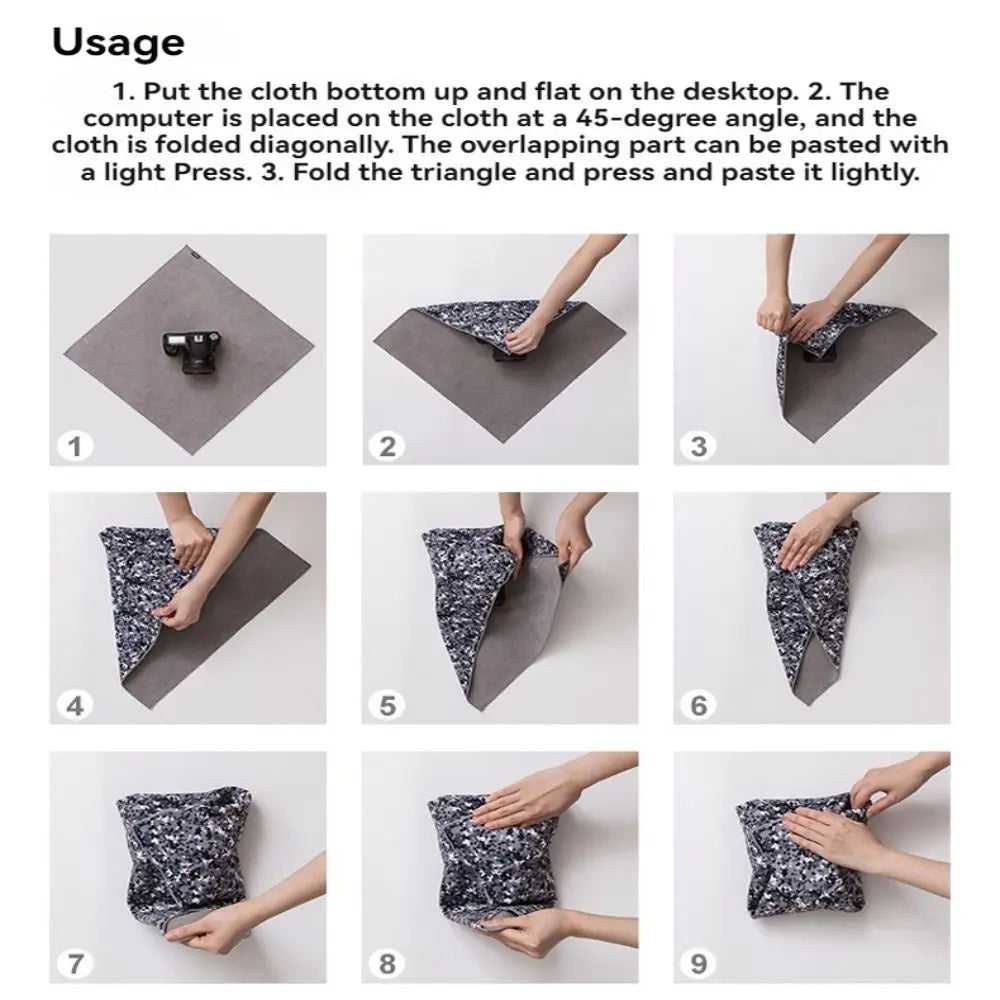 Reusable Camera Wrap Cloth Wrap Around Pouch Photographic Equipment Accessories Anti-scratch Lens Cloth Self-Adhesive Waterproof