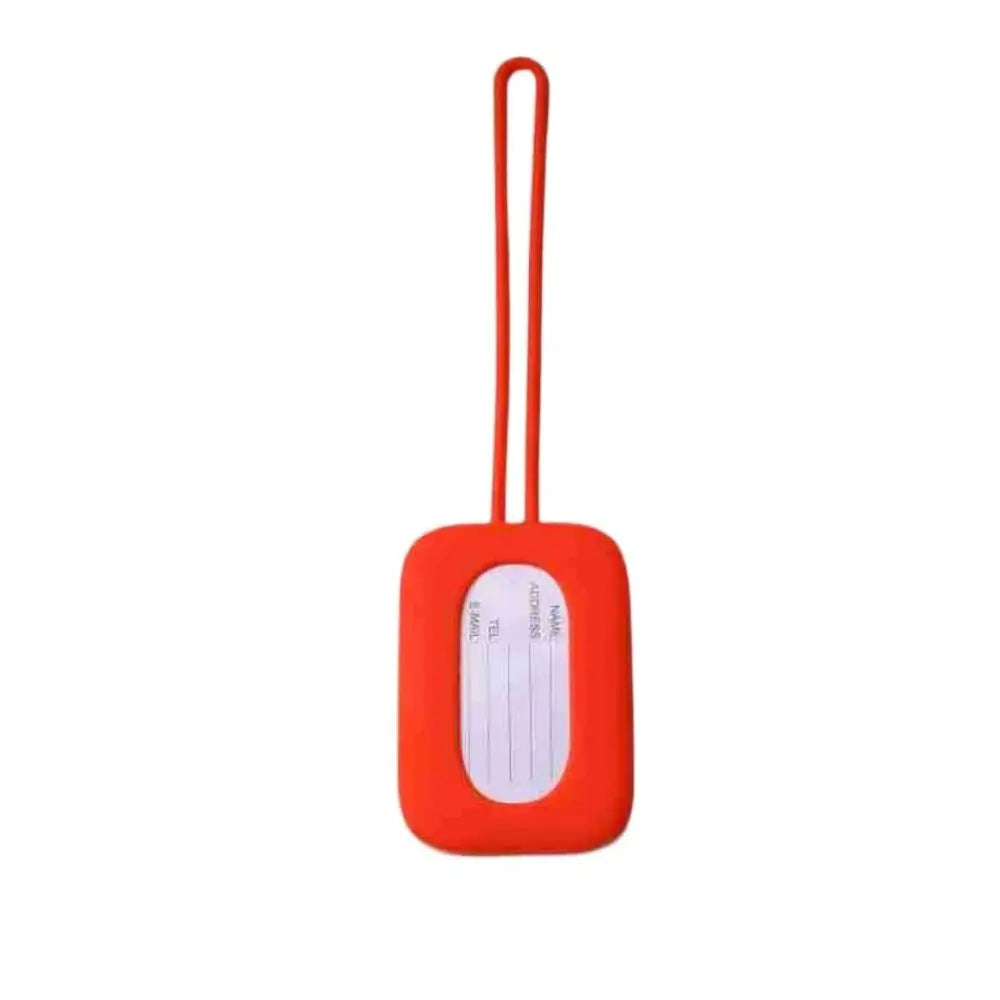 Silicone Luggage Tag Soft Suitcase Identifier Tag with Lanyard Anti-lost Boarding Pass Tag Name Phone Address Label for Travel