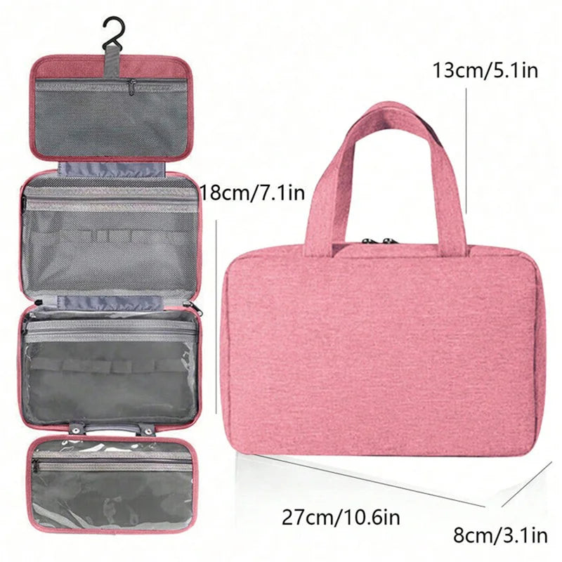 Travel Toiletry Bag Waterproof Cosmetic Storage Wet Dry Separated