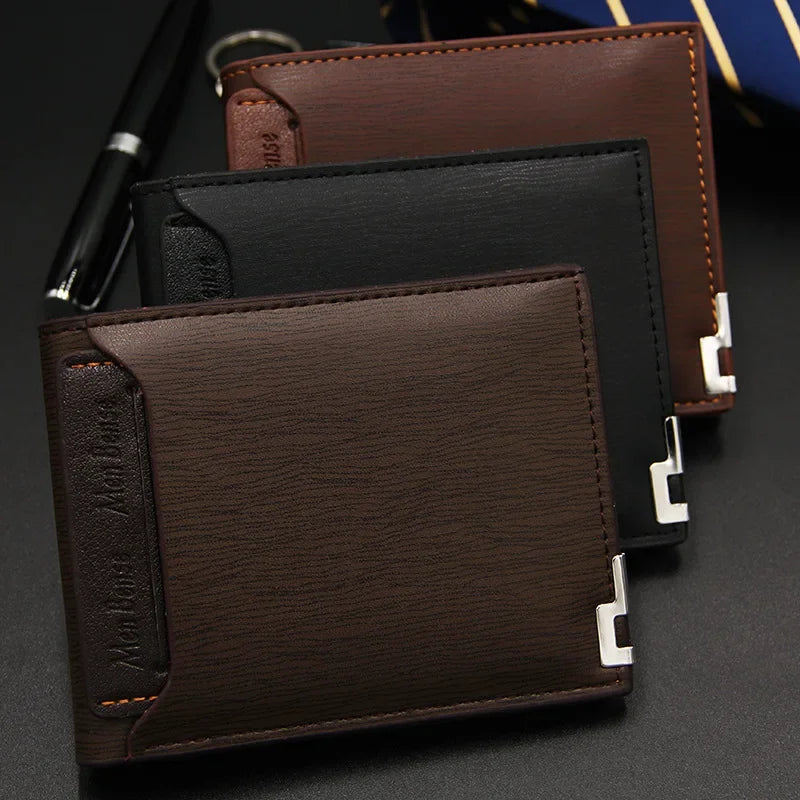 2025 New Men's Wallet Leather Bifold Wallet Slim Fashion Credit Card/ID Holders and Inserts Coin Purses Luxury Business Wallet