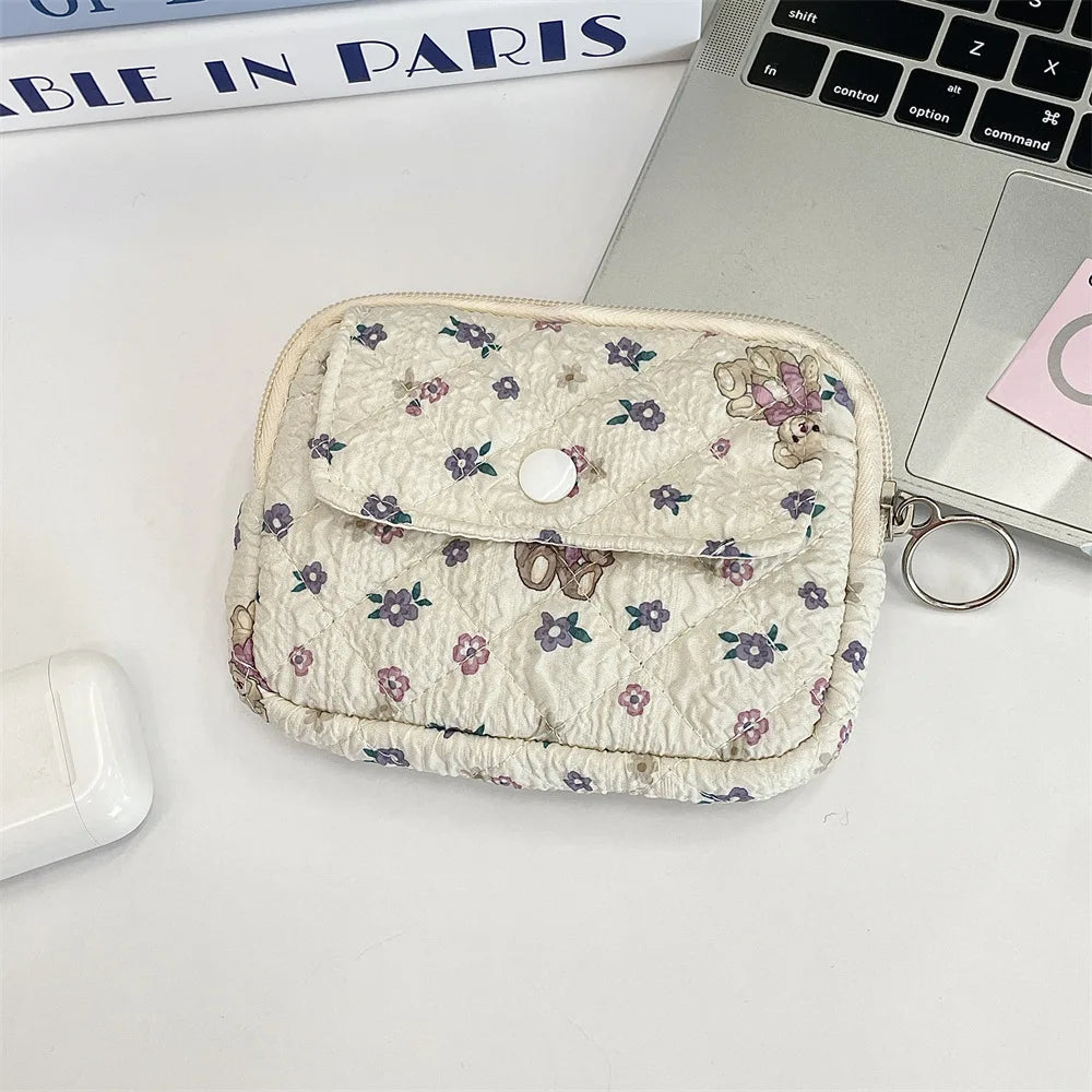 Cute Cartoon Multifunctional Coin Purse Kawaii Wallet Portable Coin Bag Key Earphone Coin Organizer Pouch Zipper Bag Kids Gift