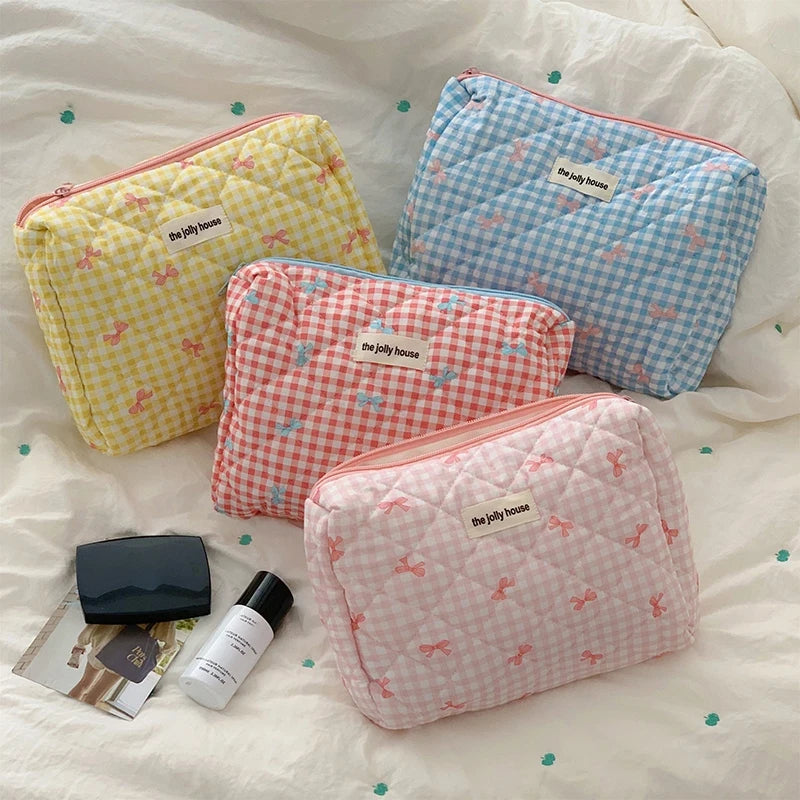 Large Capacity Makeup Bag Multifunction Wash Pouch Portable Toiletry Bag Cosmetic Zipper Pouch Handbag 파우치