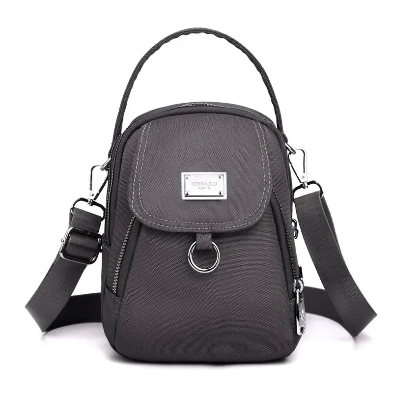 High Quality Durable Nylon Female Mini Bag Fashion 3 Layers Women Small Shoulder Bag Pretty Style Girls Shopping Phone Bag 2025