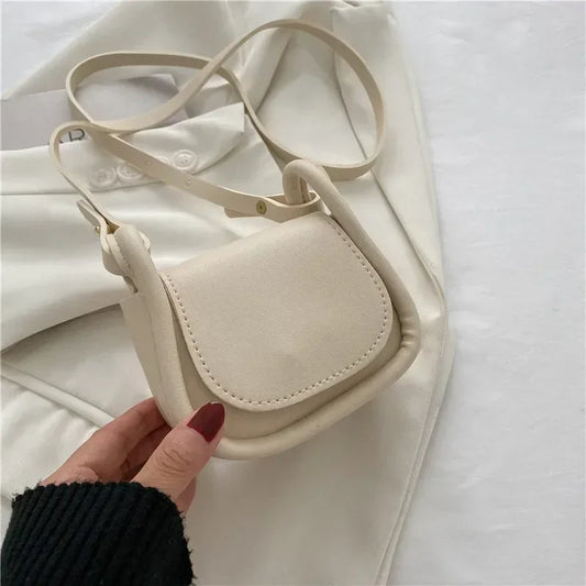 Fashion Candy Color Crossbody Bag for Women Mini PU Leather Shoulder Bag Handbag Card Holder Lipstick Coin Money Pouch