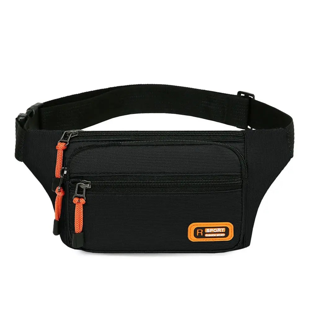 Men's Waterproof Nylon Waist Bag - Large Capacity, Anti-theft, Outdoor Travel