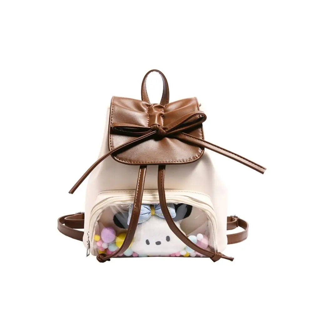 Trendy Transparent Kawaii Large-Capacity Ita Backpack Versatile Travel Bag