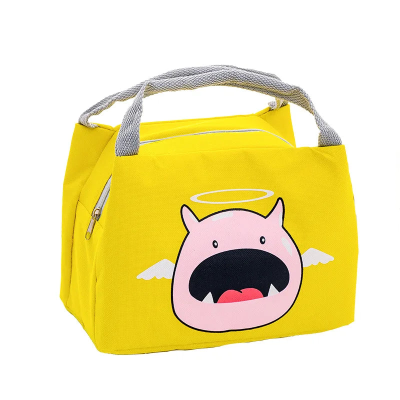 Cute Cartoon Lunch Box Girls for School Child Portable Waterproof Lunch Bags Women Aluminum Foil Thermal Picnic Food Cooler Bag