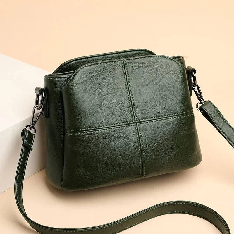 Women's Retro Crossbody PU Leather Bucket Bag