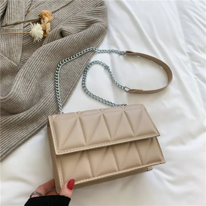 Fashion Women Shoulder Bag Ladies PU Leather Handle Handbags Chain Strap Crossbody Bags for Women Designer Bag Сумка