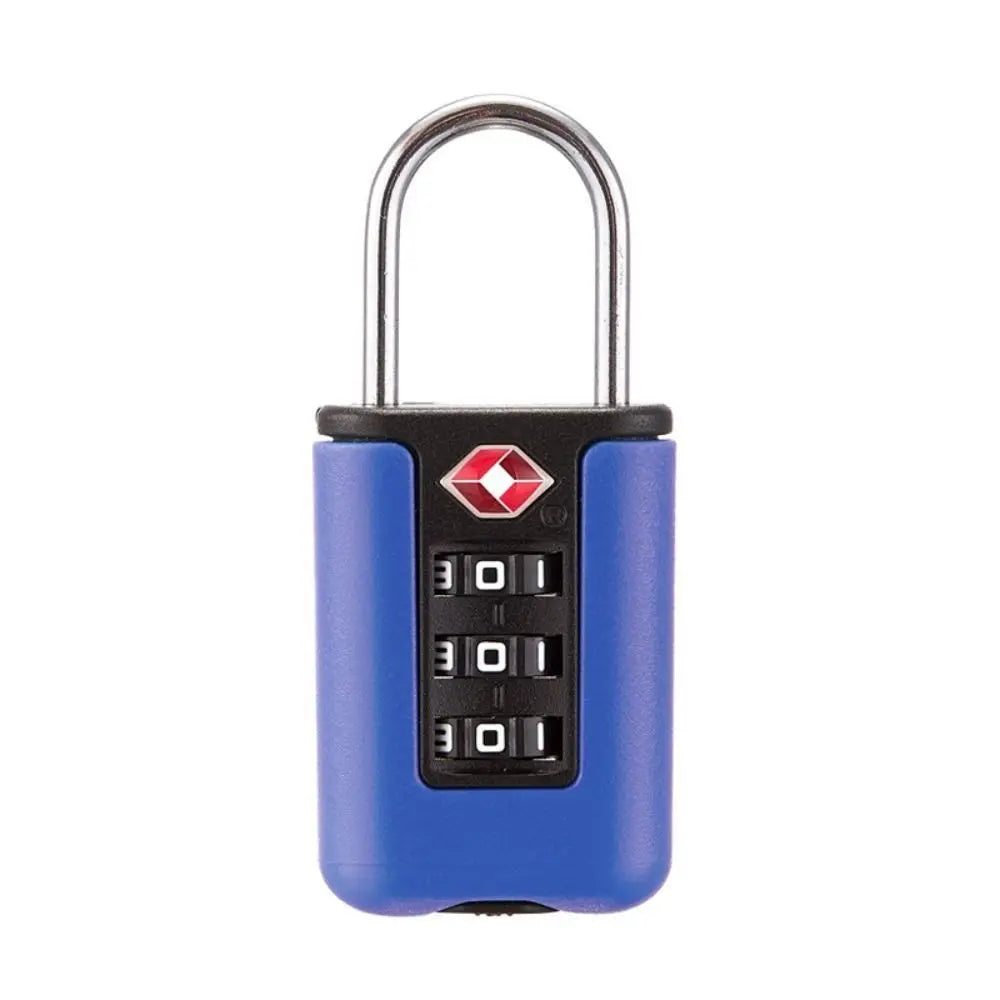 Anti-theft 3 Digit Combination Lock TSA Customs Password Lock Suitcase Luggage Coded Lock Cabinet Lock Contrast Color Padlock