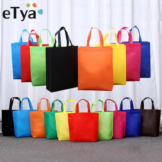 eTya Foldable Reusable Shopping Tote Bag Large Capacity Eco-Friendly Handbag