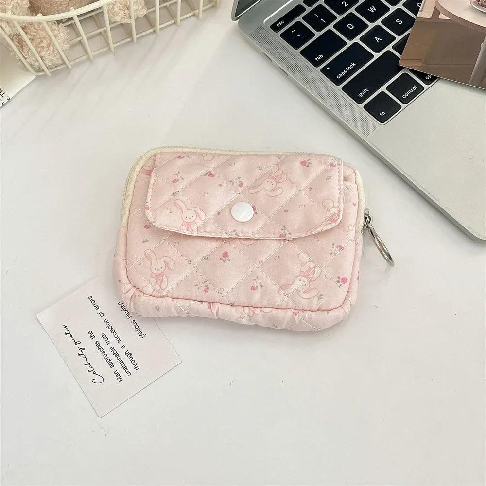 Cute Cartoon Small Travel Cosmetic Lipstick Earphone Card Portable Storage Bag Purse Women Gift Pouch Make Up Bags Organizer