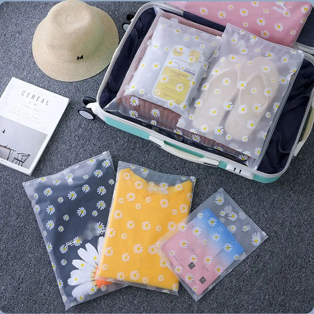 Plastic Transparent Packing Bag for Cloth Travel Make Up Storage Waterproof Shoes Bag Organizer Pouch Zip Lock Storage Bag